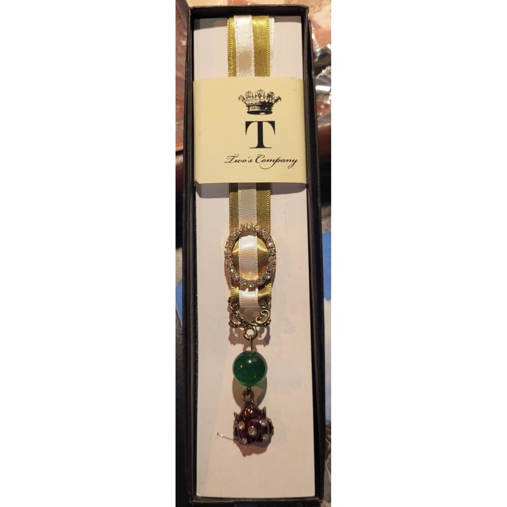 Bookmark Abbesses Austrian Crystal Ribbon from Two's Company